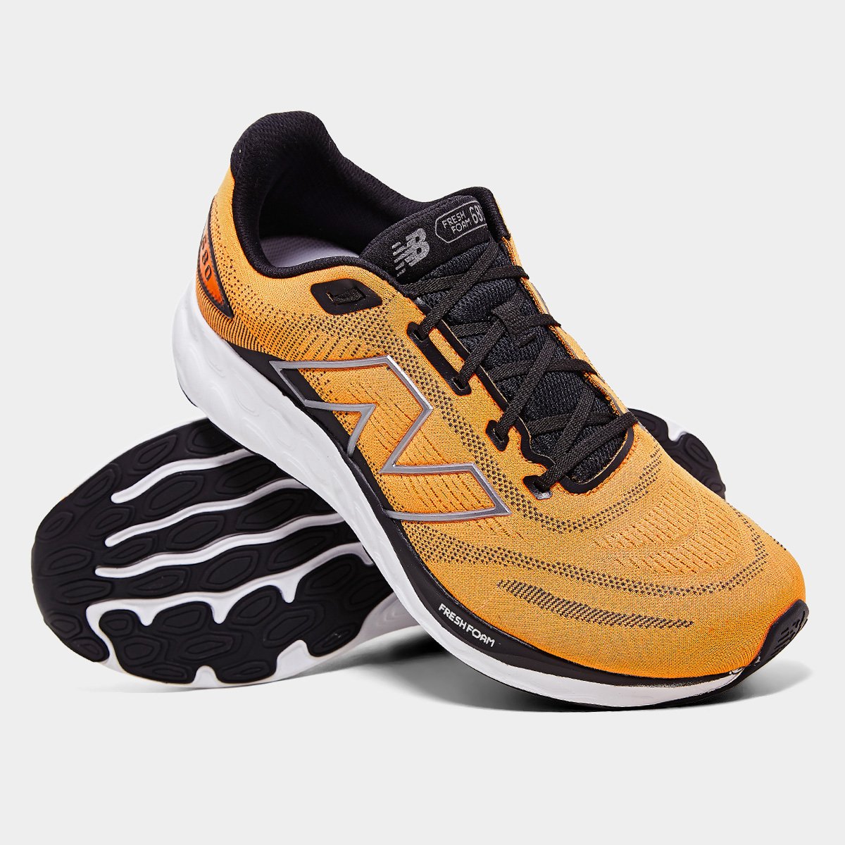 Tênis New Balance Fresh Foam 680 V8 Masculino - Laranja
