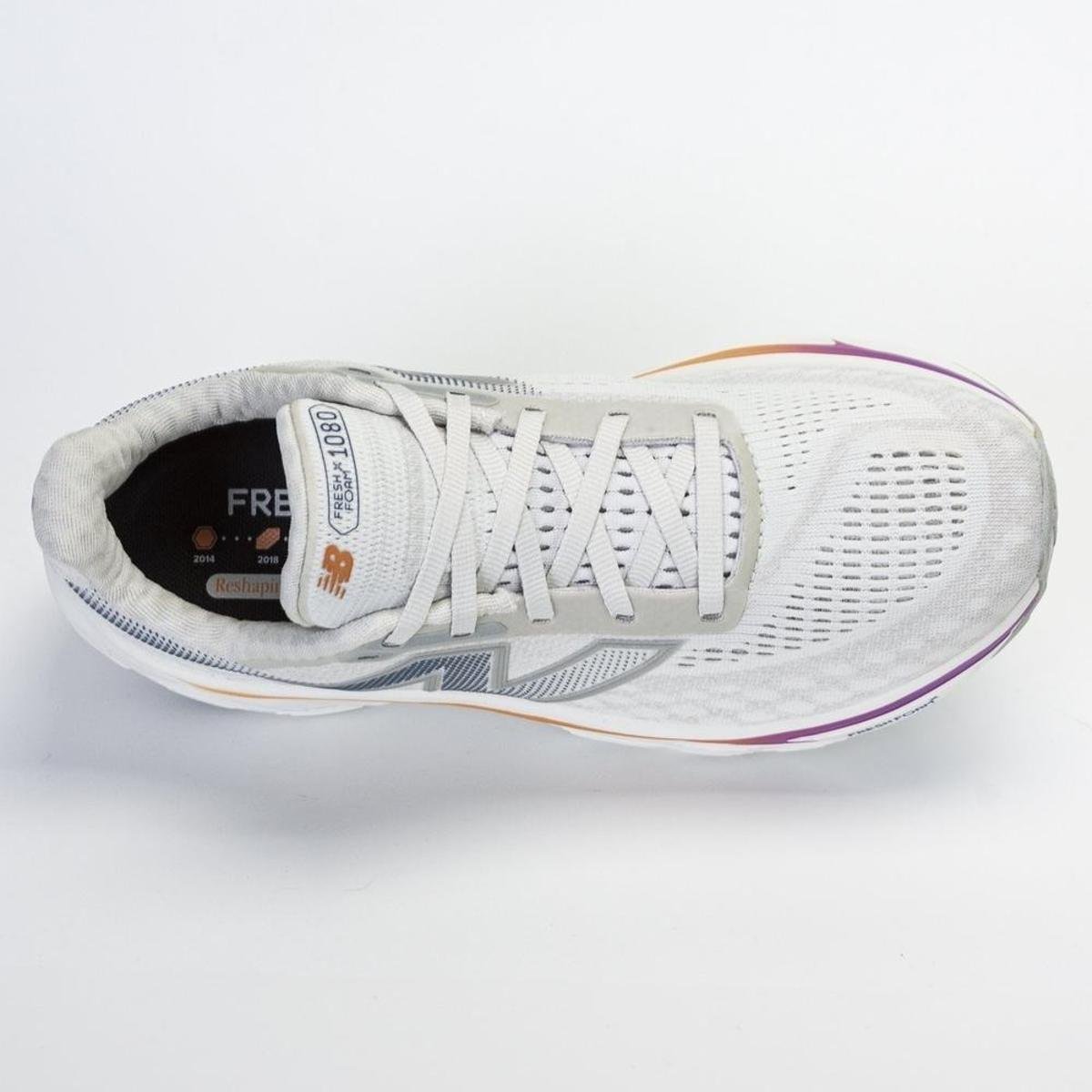 Tênis New Balance Fresh Foam X 1080 V14 Feminino Corrida - Cinza Claro