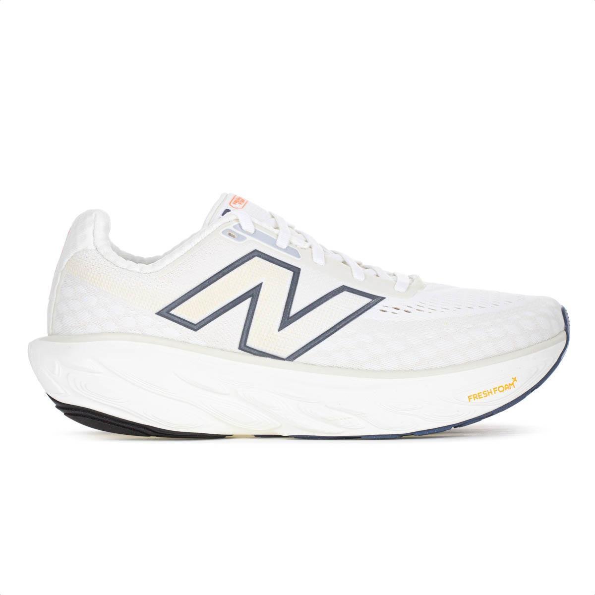 Tênis New Balance Fresh Foam X 1080 V14 Off White e Cinza - Masculino - Off White