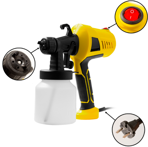 pistola de pintura eletrica Nano Spray - Alta Potência