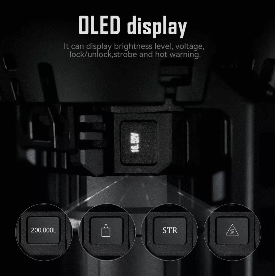 Lanterna Mais Potente 200.000 Lúmens Envio Nacional