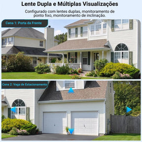Camera de Segurança Wifi | Dupla Lente 6MP 4K