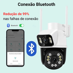 Camera de Segurança Wifi | Dupla Lente 6MP 4K